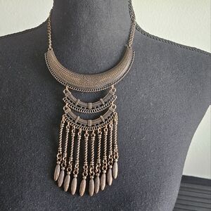 Antique Gold Statement Necklace